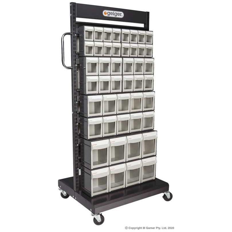 Geiger - Single-Sided Mobile Pivot Drawer Cart - 46 Drawer | MSFO4568