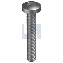 Hobsons - M2 x 4 - :1996 Mild Steel Metal Thread Pan Phil - Zinc Plated | MSMSZPPM020004
