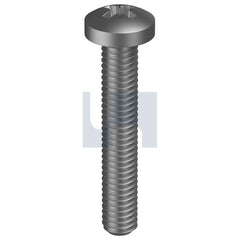 Hobsons - M3 x 8 - :1996 Mild Steel Metal Thread Pan Pozi - Zinc Plated | MSMSZPZM030008