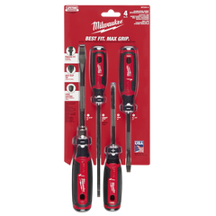 Milwaukee - USA Made Cushion Grip 4PC Screwdriver Kit Made in USA | MT200-4
