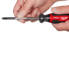 Milwaukee - USA Made Cushion Grip Phillips #2 x 4" Screwdriver From 4PCE & 6PCE | MT202