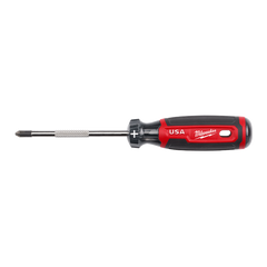 Milwaukee - USA Made Cushion Grip Phillips #2 x 4" Screwdriver From 4PCE & 6PCE | MT202