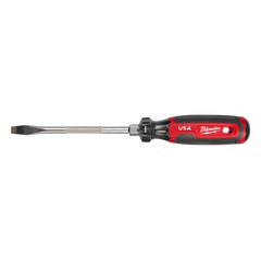 Milwaukee - USA Made Cushion Grip Slotted 5/16" x 6" Screwdriver From 4PCE & 6PCE | MT207
