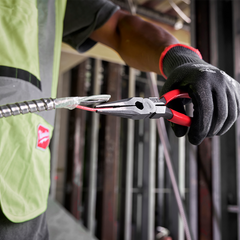 Milwaukee - USA Made Dipped Grip 8" Long Nose Pliers | MT505