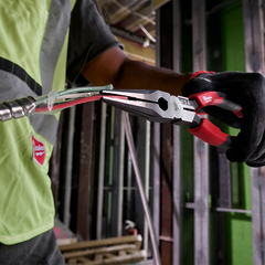 Milwaukee - USA Made Comfort Grip 8" Long Nose Pliers | MT555