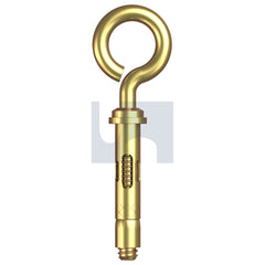Hobsons - M8 x 45 ZINC YELLOW PASSIVATE HEC / CARBON STEEL TYGABOLT EYE (SLEEVE ANCHOR) | MTE100 (Pack of 100)