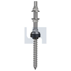 Hobsons - M8 x 200 - Nw21 Solar Screw Kit Dual Thrd - 304 Stainless - Qty 25 | MTFENW2108200