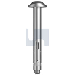Hobsons - 10mm x 100 Zinc Plated (Rohs Compliant) Hec / Class 8.8 Dse10 Sleeve Anchor Mush Head | Dse1010100 (Pack Of 50)