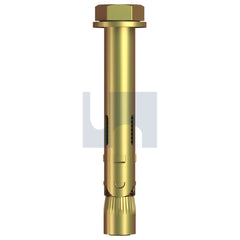 Hobsons - 12mm x 65 Zinc Yellow Passivate Hec / Class 8.8 Tygabolt (Flush Sleeve Anchor) | Mth116 (Pack Of 25)
