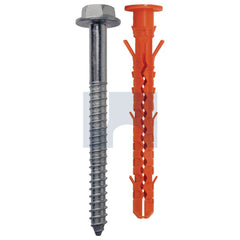 Hobsons - 10 x 80 - 10 W Collar And Hex Screw T40 Mbk-Stbr Nylon Frame Plug - 316 Stainless | MUNMBKSR1136208