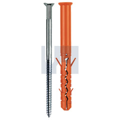 Hobsons - 10 x 200 - Mungo Mbr-Skm Nylon Frame Plug - Zinc Plated - Qty 50 | MUNMBRSM1123120