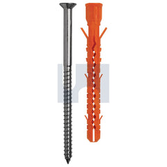 Hobsons - 10 x 100 - 30 With Screw T30 T40 Mungo Mb-Str Nylon Frame Plug - 316 Stainless | MUNMBSTR1137210