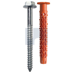 Hobsons - 10 x 80 - 10 Collar And Hex Screw T40 Mungo Mqlk-Stb Nylon Frame Plug - Zinc Plated - Qty 50 | MUNMQLKB1060308