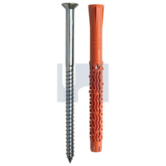 Hobsons - 10 x 140 - 70 With Screw T30 T40 Mungo Mql-St Nylon Frame Plug - Zinc Plated | MUNMQLST1060114