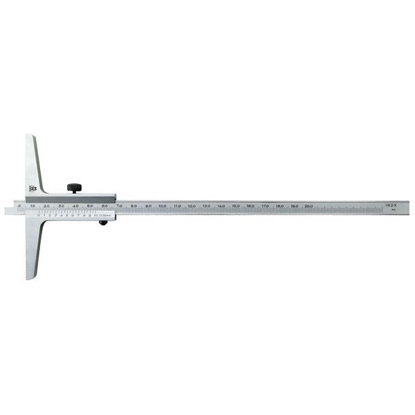 Spear & Jackson - Depth Gauge Vernier 0-200Mm/100Mm Base Res 0.02Mm | MW-170-20