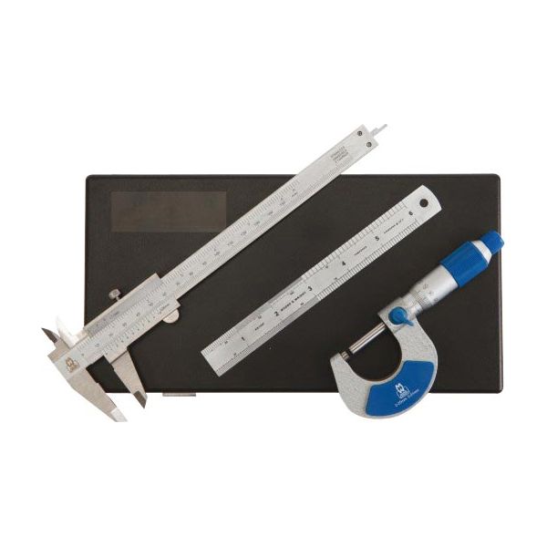Spear & Jackson Engineers Set Set1. MW-110-15, MW-200-01, MW-ER106F. Analogue Set + Rule