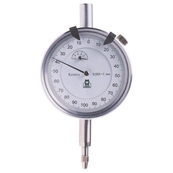 Spear & Jackson - Dial Indicator Analogue 0-1Mm Lug Back Res 0.001Mm | MW-400-01