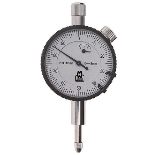 Spear & Jackson - Dial Indicator Analogue Remote Plunger 0-3Mm Flat&Lug Back | MW-400-03