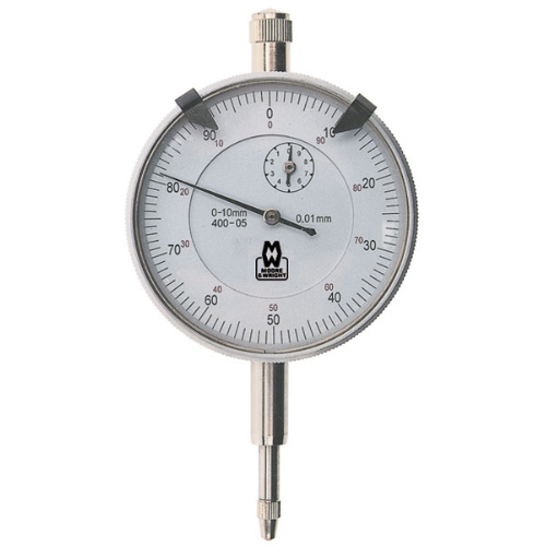 Spear & Jackson - Dial Indicator Analogue 0-10Mm Flat Back Res: 0.01Mm | MW-400-05