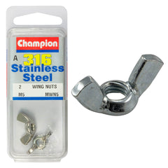 Champion - WING NUTS-STAINLESS STEEL-5/16"-UNC-316/A4 | IWN05