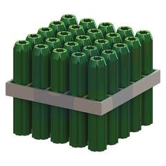 Hobsons - 6.5 x 38 - Polyethylene Green (10-12g Screw) Wall Plug Tapered Point | Mwpfg-38