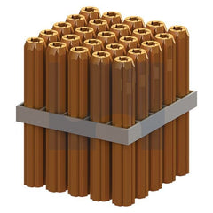 Hobsons - 10 x 60 - Polyethylene Orange (16-18g Screw) Wall Plug Tapered Point - Qty 500 | Mwpfo-60