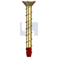 Hobsons - M8 x 75 - Yellow Passivate Xbolt - Countersunk Head - Zinc | MXKMSYM080075