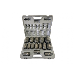 Typhoon Tools - 1" Dr Deep Impact Socket Set Metric 24-75mm 15 Pc | 72547