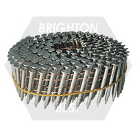 Brighton Best - 9000  2.5 x 50 MM , SCREW SHANK E.GALV - BOSTICH 15 DEG WIRE COIL NAILS E.GALV - BACZ50250S | N82170