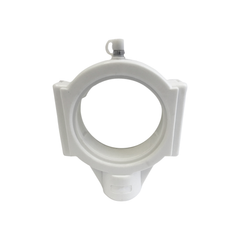 Finer Power Transmissions - Bearing NBR White Thermoplastic Take-Up Housing w/ End Cap | PL-T206/ECO