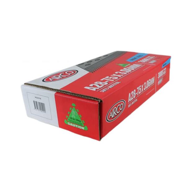 Airco -  A28 75 X 3.1 Plain Nails. Ctn Qty: 3.000 | ND28750