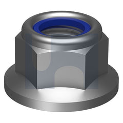Hobsons - M8 304 STAINLESS DIN 6926 / A2 HEX FLANGE NYLOC NUT [NO SERR] (Pack of 100)