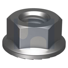 Hobsons - M8 HOT DIP GALVANISED ISO4161 / CLASS 8 SERRATED HEX FLANGE NUT (Pack of 500)