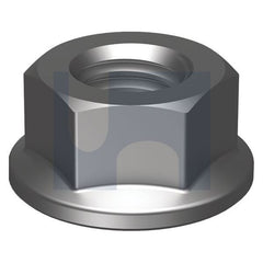 Hobsons - M16 - Hex Flange Nut [no Serrations] - Zinc Plated - Class 8 | NF08Z6NCM16