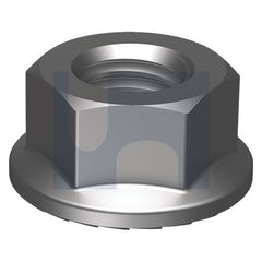 Hobsons - M16 - Serrated Hex Flange Nut - Zinc Plated - Class 8 | NF08ZCM16
