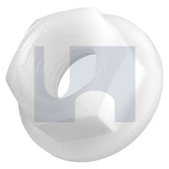 Hobsons - M24 NYLON NATURAL HEC / NYLON HEX FLANGE NUT | BEE24A (Pack of 25)