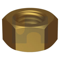 Hobsons - 1/2" - Brass Brass Hex Nut - UNC | NHBRPC050