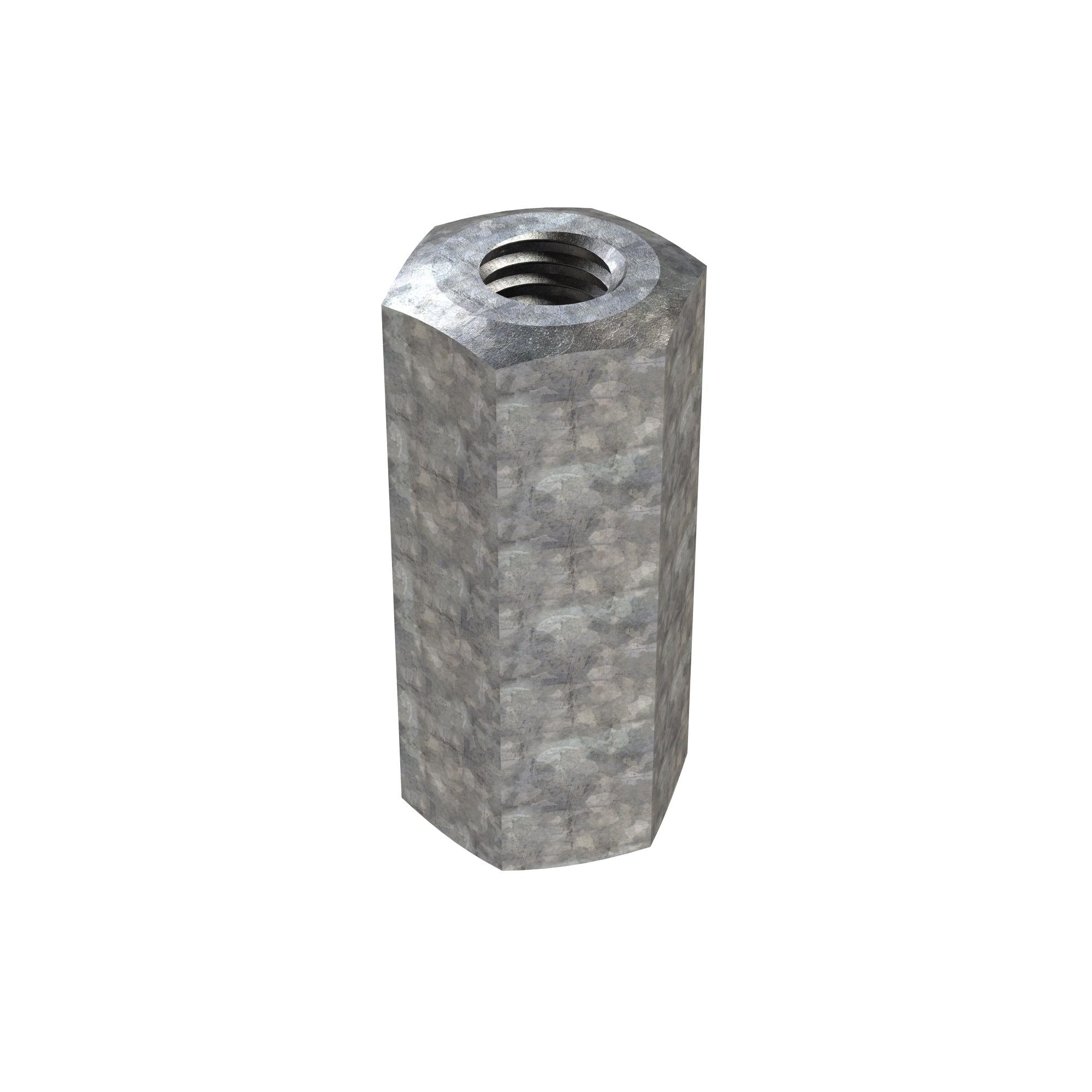 Bremick - Hex Coupler Galvanised M10 x 40mm (Box of 100)