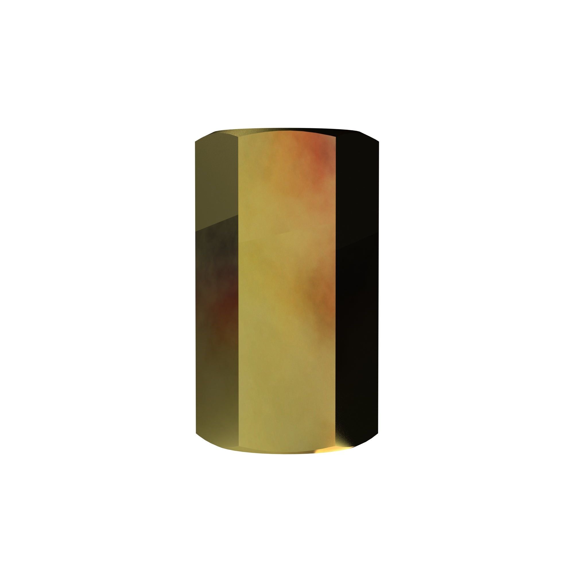 Bremick - Hex Coupler Zinc Yellow M8 x 25mm (Box of 100)