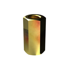 Bremick - Hex Coupler Zinc Yellow M8 x 25mm (Box of 100)