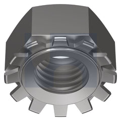 Hobsons - M5 ZINC PLATED (ROHS COMPLIANT) DIN 934K / CLASS 5 HEX K-LOCK NUT - TOOTH LOCK (Pack of 1000)