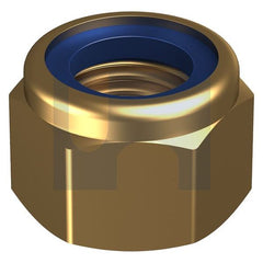 Hobsons - M10 - Yellow Passivate Cr+3 Nyloc Heavy Hex Nut - Zinc - Class 8 | NN08Y6CM10