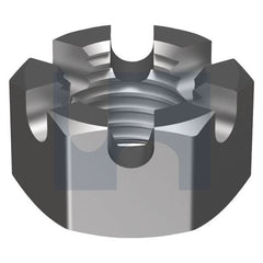Hobsons - M16 - Hex Slotted Nut - Plain - Class 5 | NO05PCM16