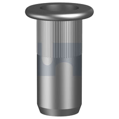 Hobsons - M4 x 11 Aluminium Hec Rivet Nut Flat Rnd Knurl Open (Pack Of 1000)