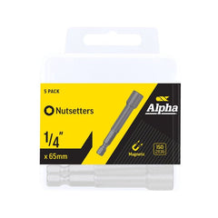 Alpha-Nutsetter 1/4In X 65Mm Magnetic X 5 Handipack