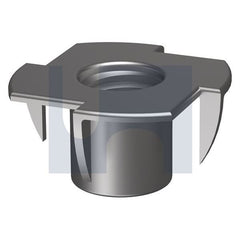 Hobsons - 3/16" - Tee Nut 4 Prong - Zinc Plated | NTMSZC018