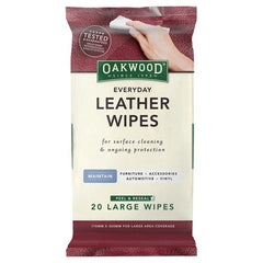 Sabco - Oakwood Everyday Leather Wipes 20pk | OP194