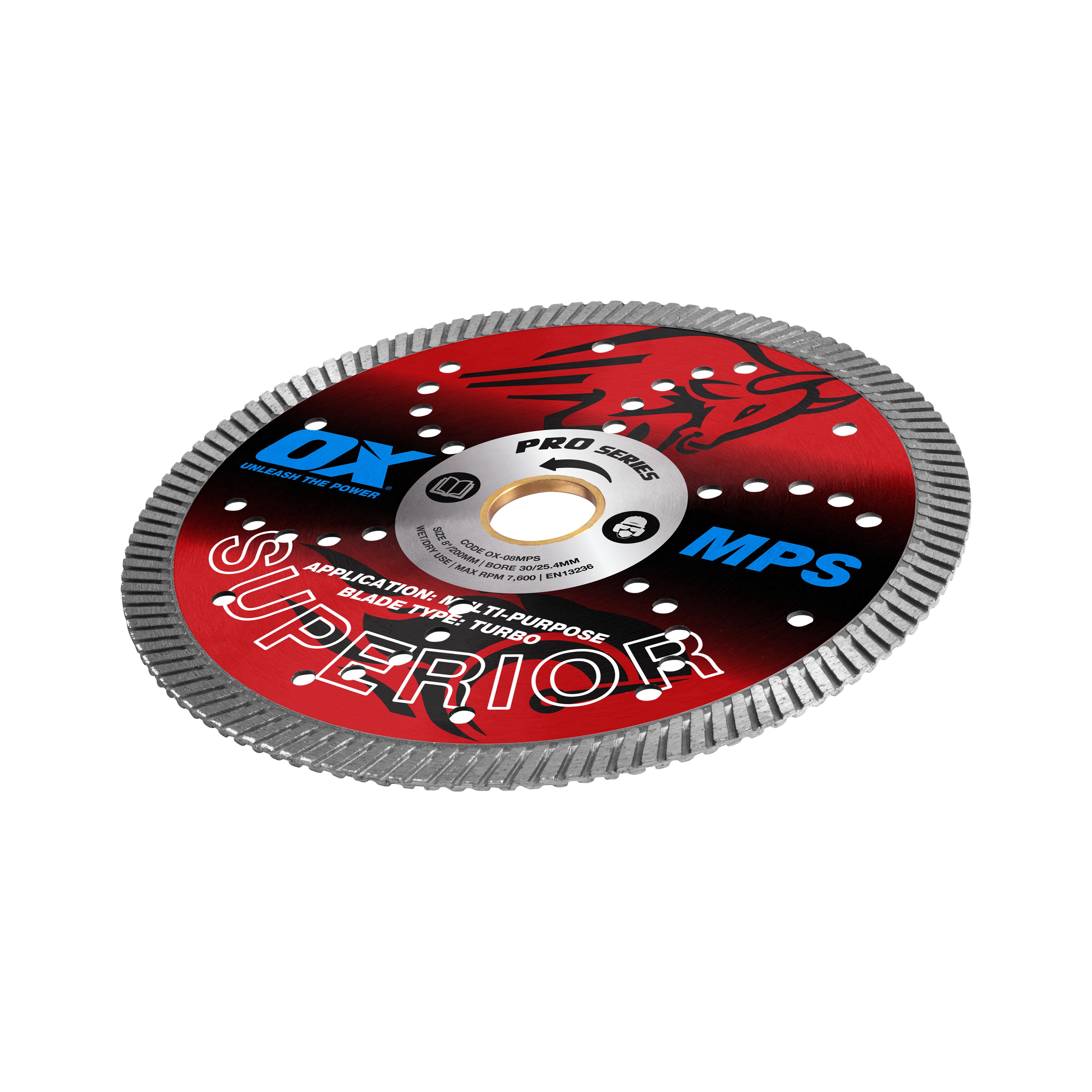 OX Tools - Pro Superior Turbo Blade 205mm - Multi-Purpose | OX-08MPS