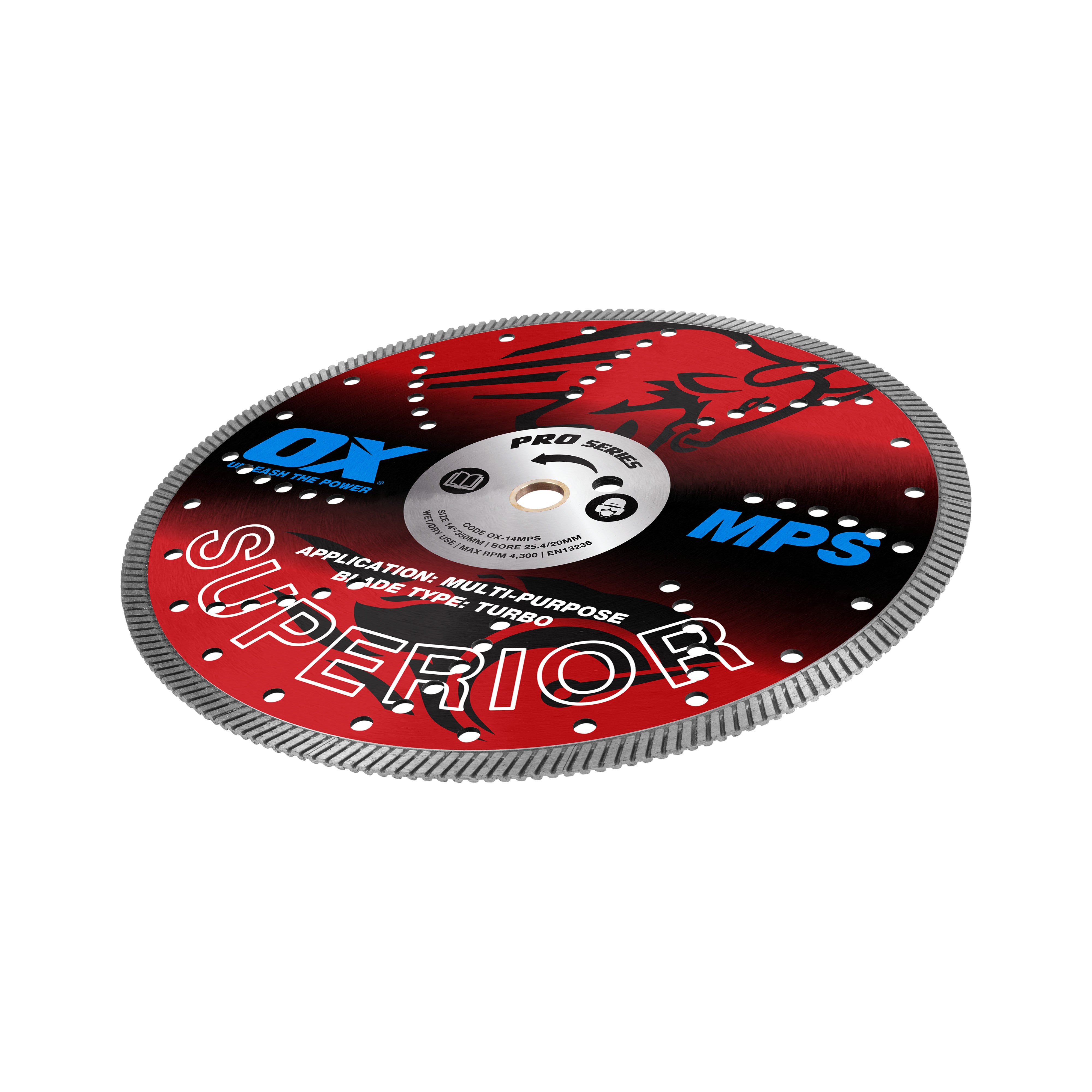 OX Tools - Pro Superior Turbo Blade 350mm - Multi-Purpose | OX-14MPS