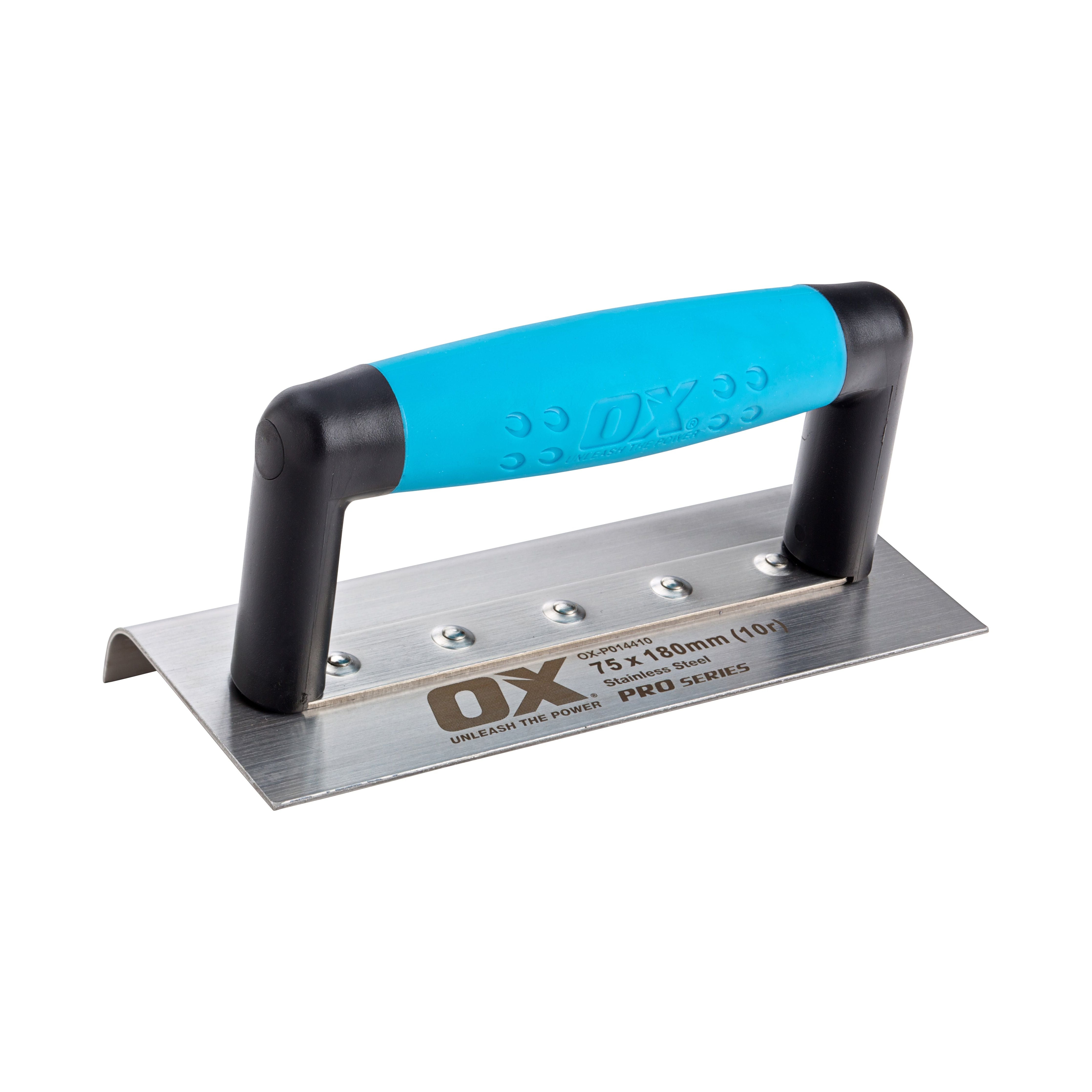 OX Tools - Pro Narrow Edging Trowel 10mm Radius- 75 x 180mm / 3in x 7in | OX-P014410